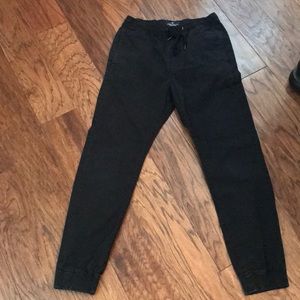 American Eagle Men’s black cotton  “joggers”
